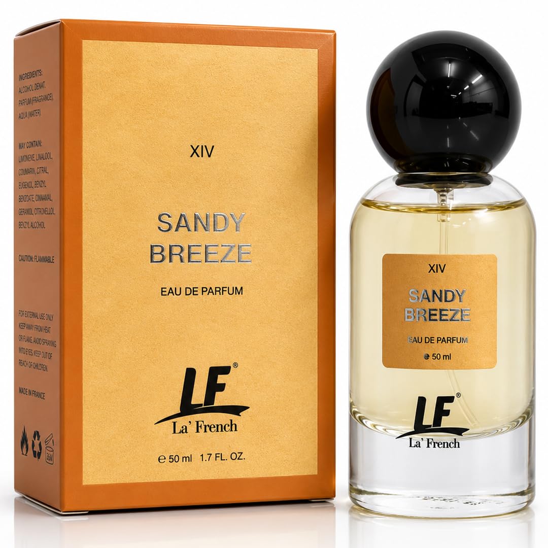 La French Sandy Breeze Unisex Perfume 50ml | Long Lasting Fresh Aquatic Fragrance | Premium Eau De Parfum for Men & Women
