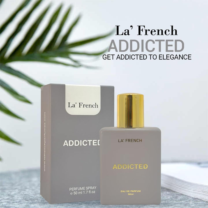 Addicted Perfume for Men & Women 50ml | Long Lasting Sweet Fruity Floral Fragrance | Premium Unisex Eau De Parfum | Bold & Addictive Scent