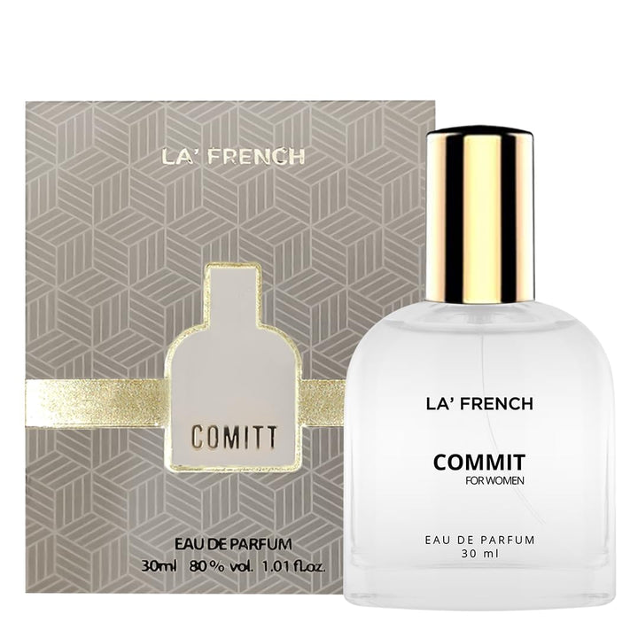 Commit Perfume for Women 30ml | Long Lasting Floral Fruity Romantic Fragrance | Premium Eau De Parfum for Women | Soft & Elegant Daily Wear Scent