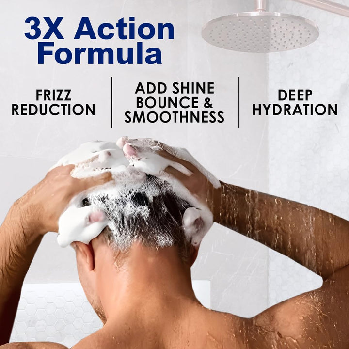 Super Shine Shampoo (400ml) | 1% Hyaluronic Acid Hydrating Shampoo for Men – Shine, Strength & Repair for Dull Hair