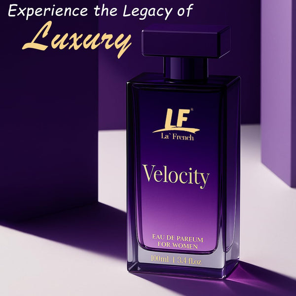 Velocity Perfume for Women 100ml – Long Lasting Eau De Parfum | Fresh Floral Bergamot Amber Sandalwood Fragrance