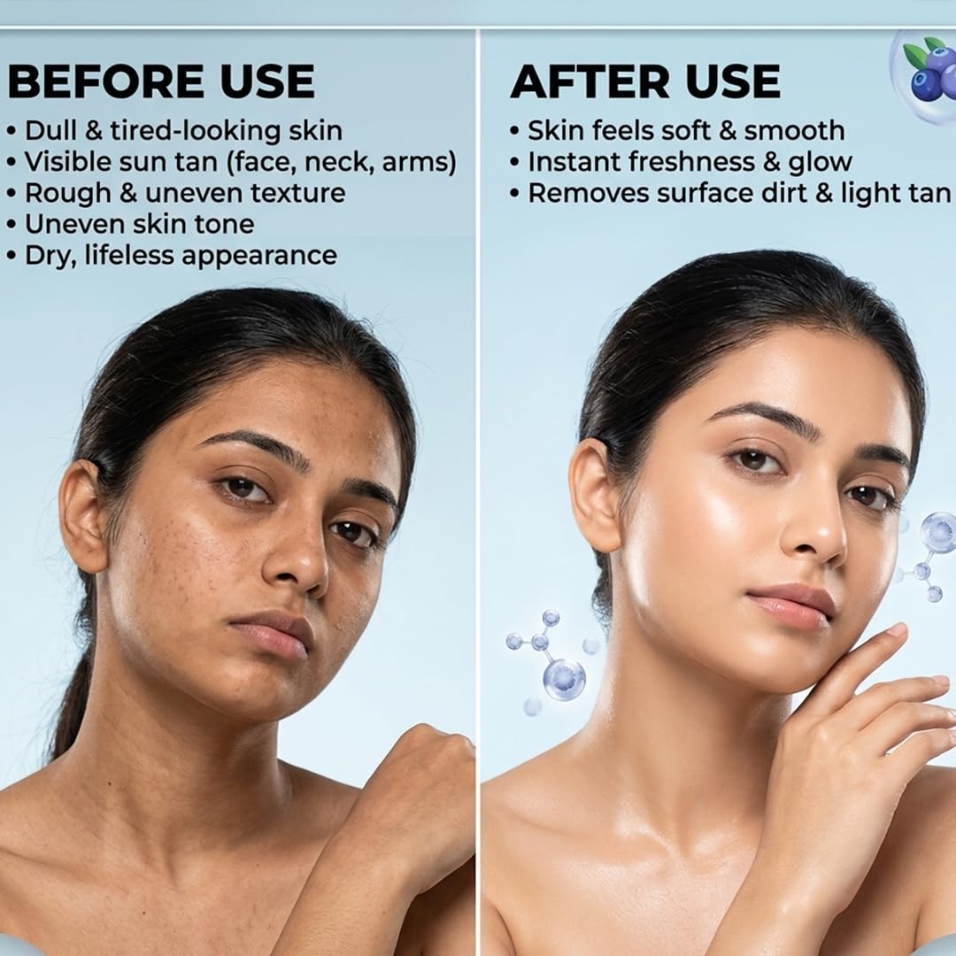 Blueberry Face & Body Scrub 225ml | Antioxidant-Rich Exfoliating Scrub for Glowing & Smooth Skin