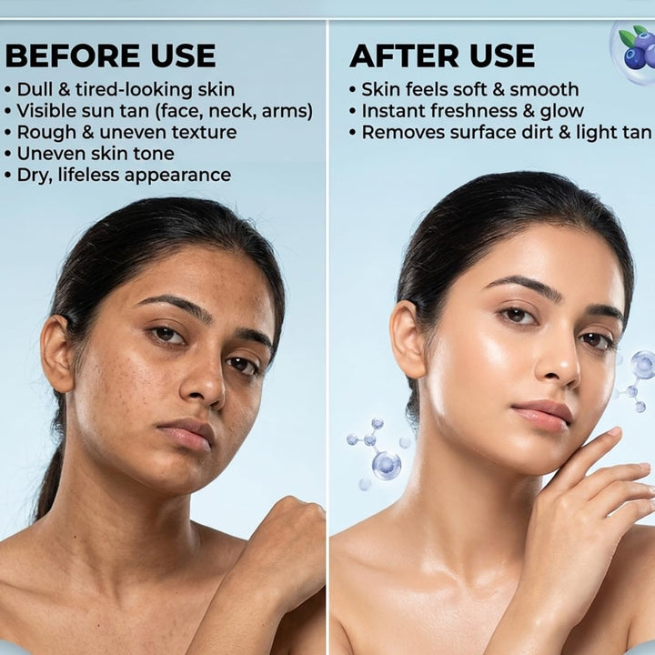 Blueberry Face & Body Scrub 225ml | Antioxidant-Rich Exfoliating Scrub for Glowing & Smooth Skin
