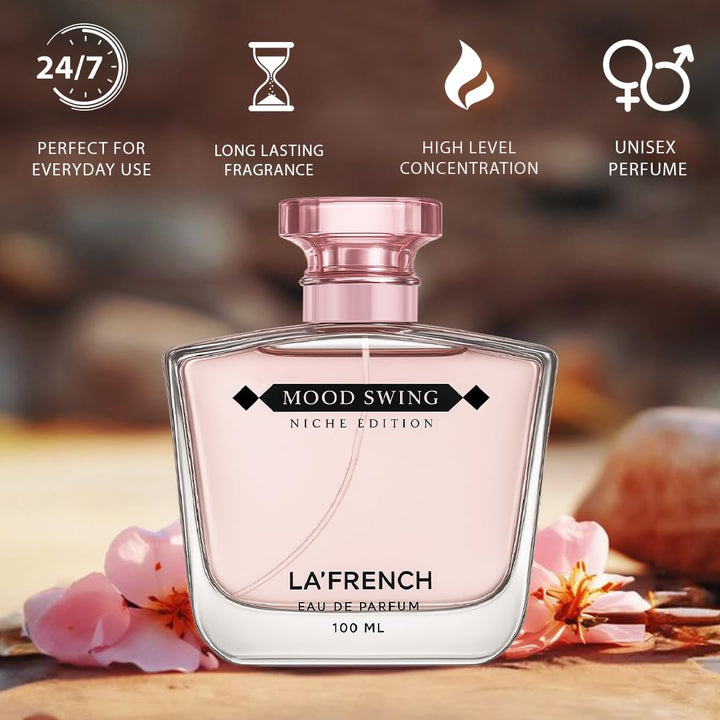 Mood Swing Perfume for Men & Women 100ml | Long Lasting Fruity Woody Fragrance | Premium Unisex Eau De Parfum | Dynamic & Versatile Scent