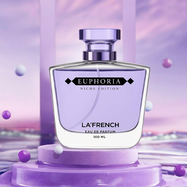Euphoria Perfume for Men & Women 100ml | Long Lasting Sweet Floral Fruity Fragrance | Premium Unisex Eau De Parfum | Energetic & Addictive Scent