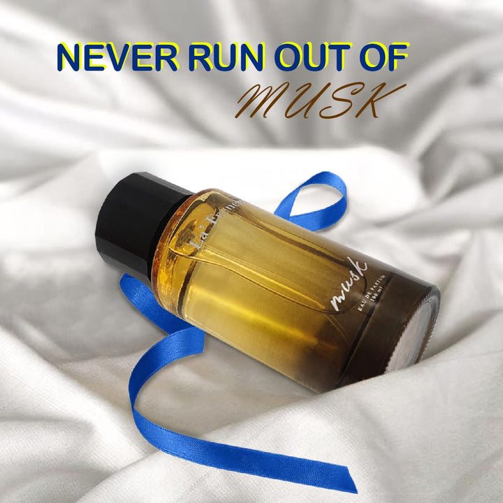 Musk Perfume for Men & Women 100ml | Long Lasting Musky Woody Fragrance | Premium Unisex Eau De Parfum | Warm & Sensual Scent