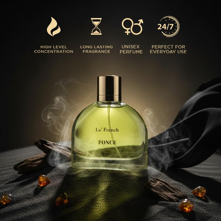 Fonce Unisex Perfume 100ml – Long Lasting Premium Fragrance Spray for Men & Women | Strong, Bold & Luxury Scent | Ideal for Office, Parties & Special Occasions