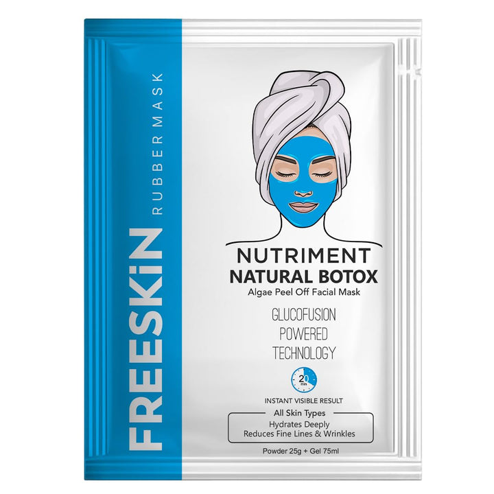 Nutriment Natural Botox Algae Peel-Off Rubber Mask Powder + Gel– Advanced Lifting, Smoothing & Age-Defying Rubber Facial Mask