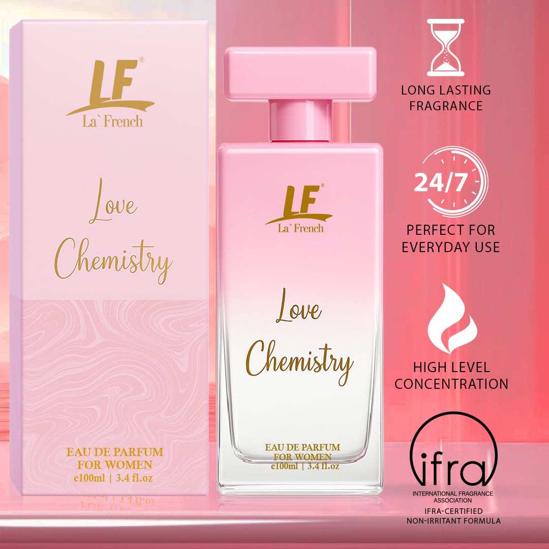 Love Chemistry Perfume for Women 100ml – Long Lasting Eau De Parfum | Fresh Floral Luxury Fragrance