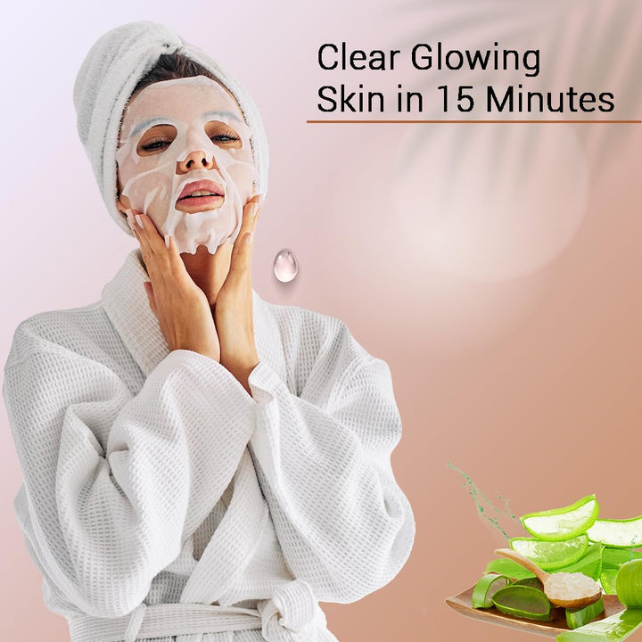 De Tan Facial Sheet Mask 25ml Combo Pack of 5 | Instant Tan Removal