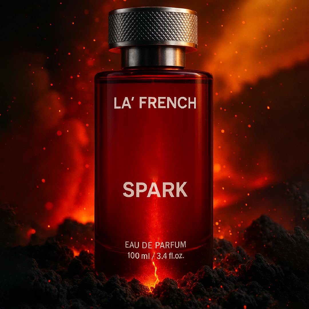 Spark Eau De Parfum 100ml | Long Lasting Fresh Citrus Fruity Fragrance | Premium Unisex Perfume for Men & Women | Energetic & Vibrant Scent