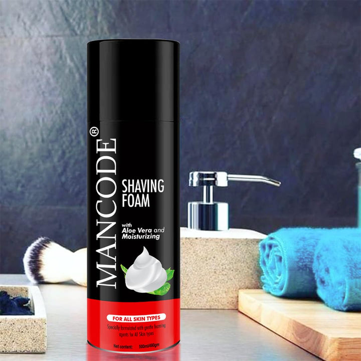 Shaving Foam for Men with Aloe Vera & Moisturizing Formula – 500ml