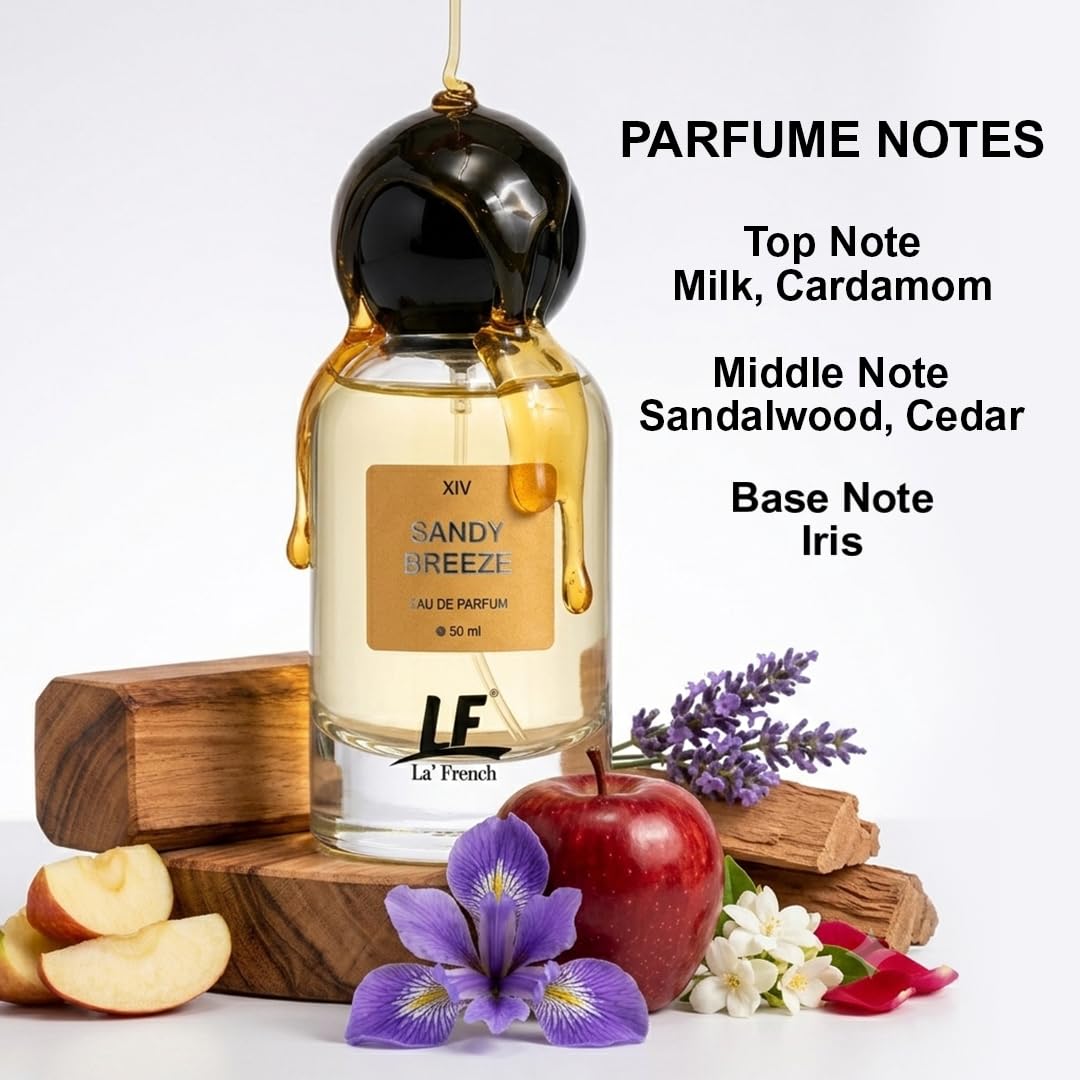 La French Sandy Breeze Unisex Perfume 50ml | Long Lasting Fresh Aquatic Fragrance | Premium Eau De Parfum for Men & Women