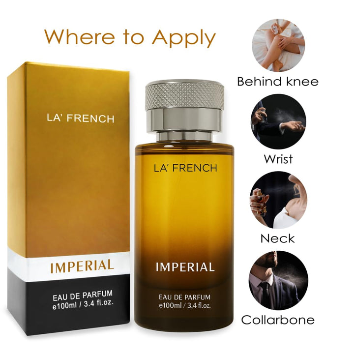 Imperial Eau De Parfum 100ml | Long Lasting Oriental Woody Fragrance | Premium Unisex Perfume for Men & Women | Royal & Luxurious Scent