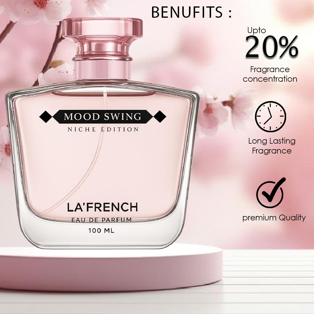Mood Swing Perfume for Men & Women 100ml | Long Lasting Fruity Woody Fragrance | Premium Unisex Eau De Parfum | Dynamic & Versatile Scent