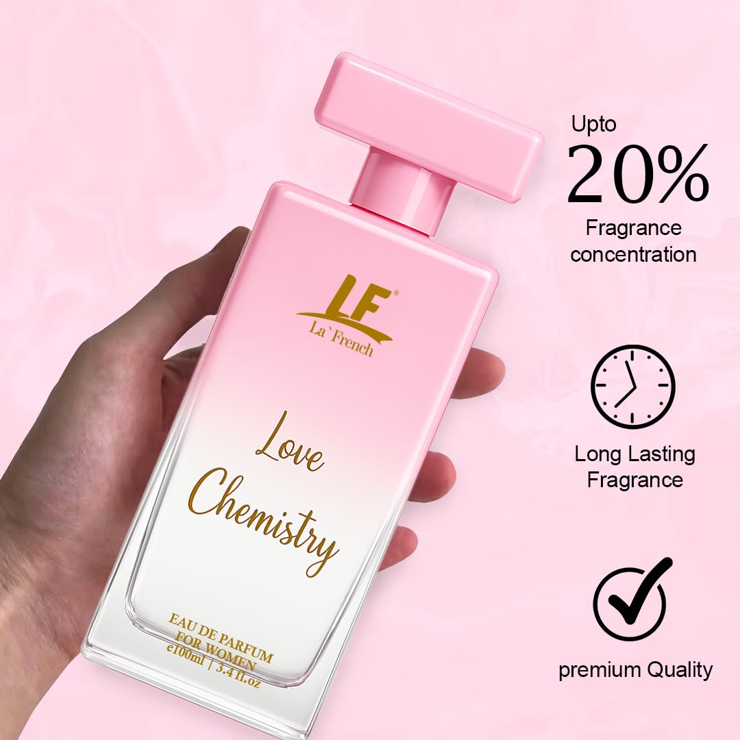 Love Chemistry Perfume for Women 100ml – Long Lasting Eau De Parfum | Fresh Floral Luxury Fragrance