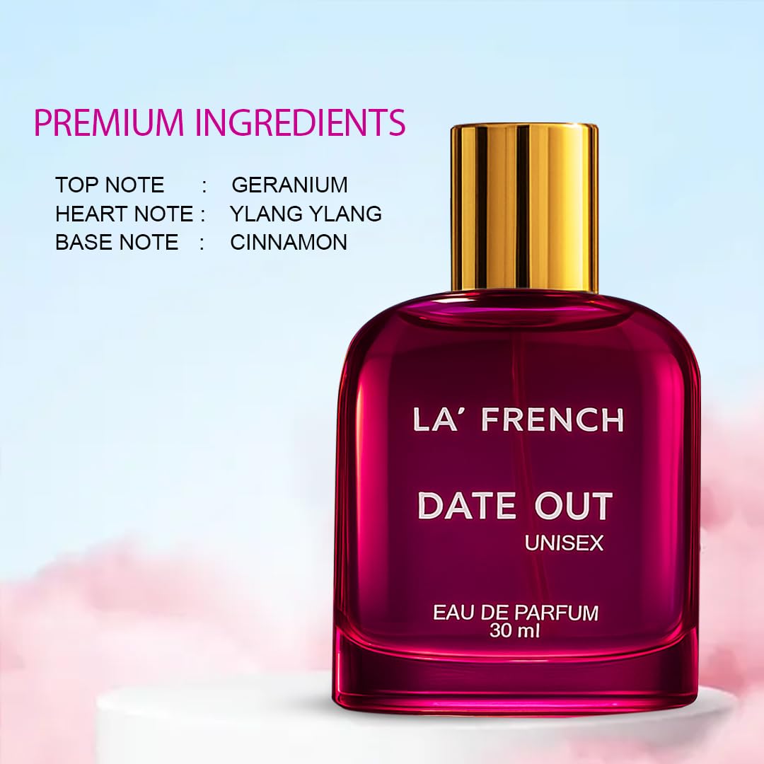 Date Out for Women 30ml | Long Lasting Floral Fruity Elegant Fragrance | Premium Eau De Parfum | Soft & Confident Daily Wear Scent
