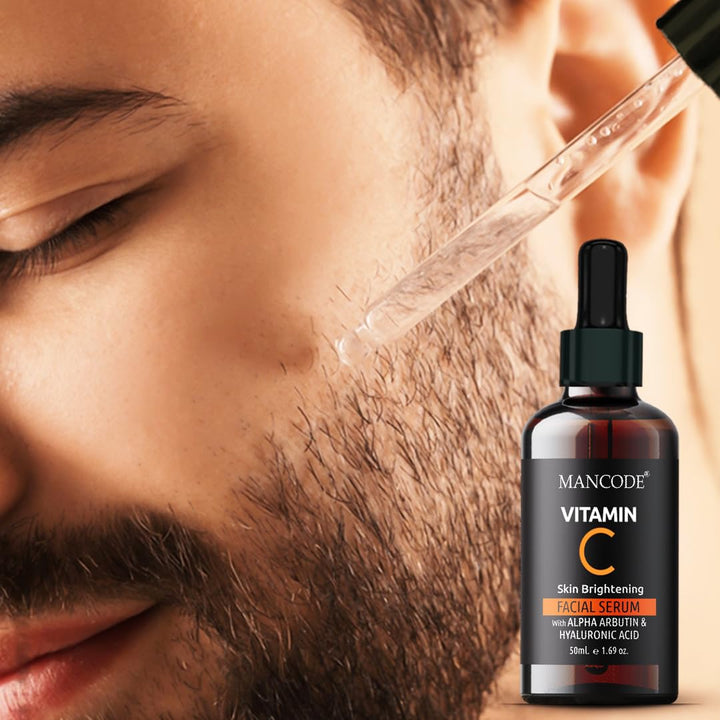 Vitamin C Facial Serum 50ml | Anti-Aging Serum with Vitamin E & Hyaluronic Acid | Wrinkle Reduction, Brightening & Hydrating Face Serum