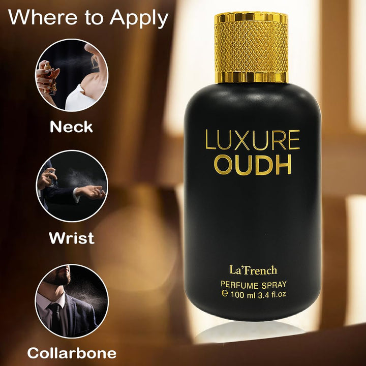 Luxure Oudh Perfume for Men 100ml | Long Lasting Oud Woody Fragrance | Premium Eau De Parfum for Men | Rich & Luxurious Scent