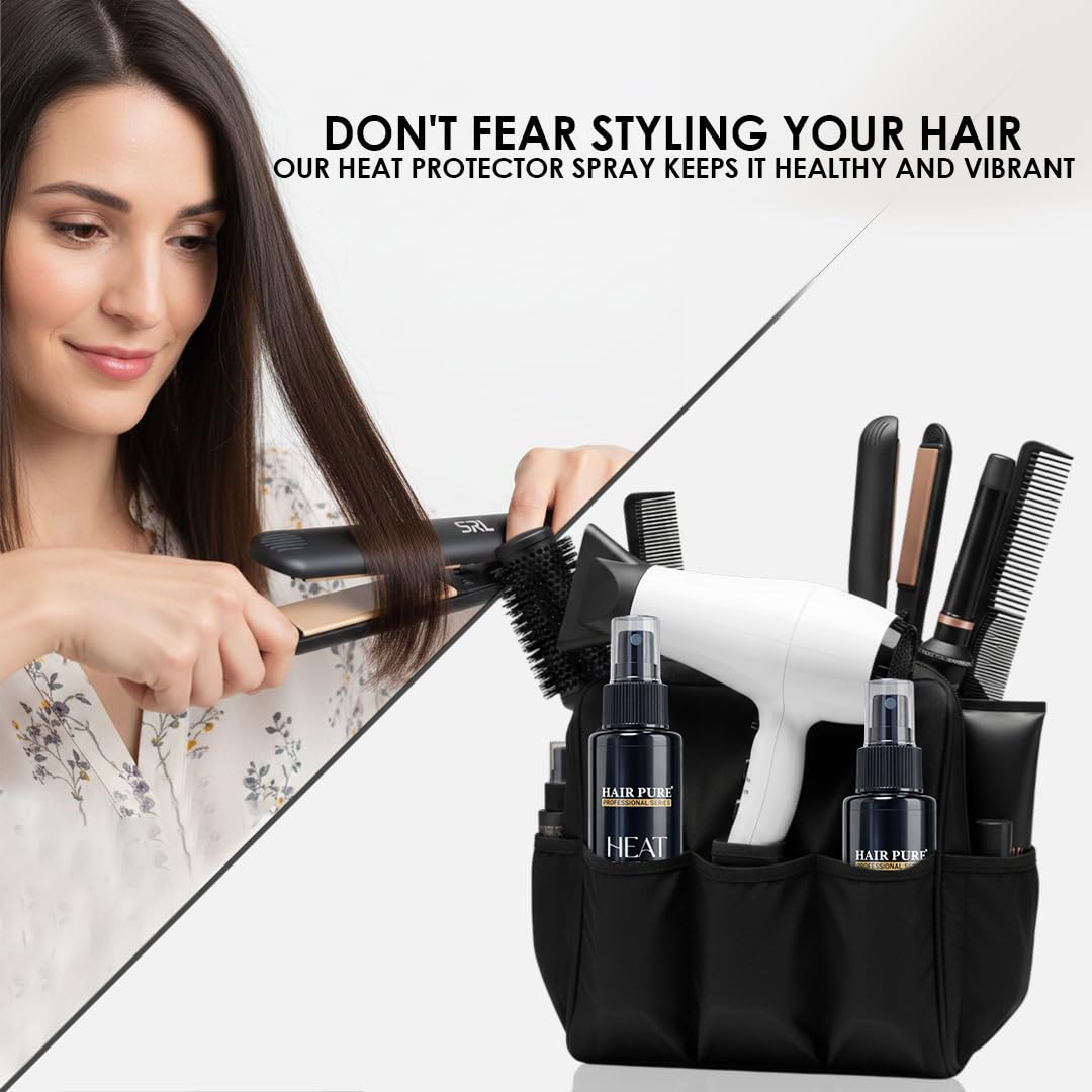 Heat Protector Spray 100ml | Heat Protection Spray Up to 230°C | Controls Frizz & Prevents Hair Damage | Lightweight Non-Sticky Formula for All Hair Types