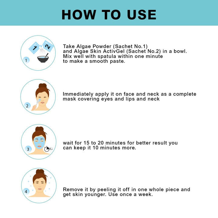 Nutriment Natural Botox Algae Peel-Off Rubber Mask Powder + Gel– Advanced Lifting, Smoothing & Age-Defying Rubber Facial Mask