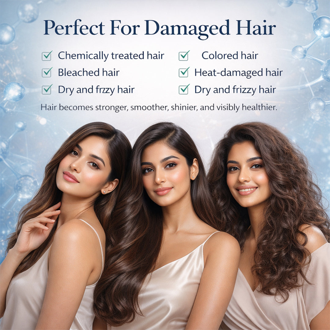 Bond Repair Ampoule 5ml with Hydrolyzed Keratin and Intensive Hair Repair Treatment for Damaged, Weak & Frizzy Hair