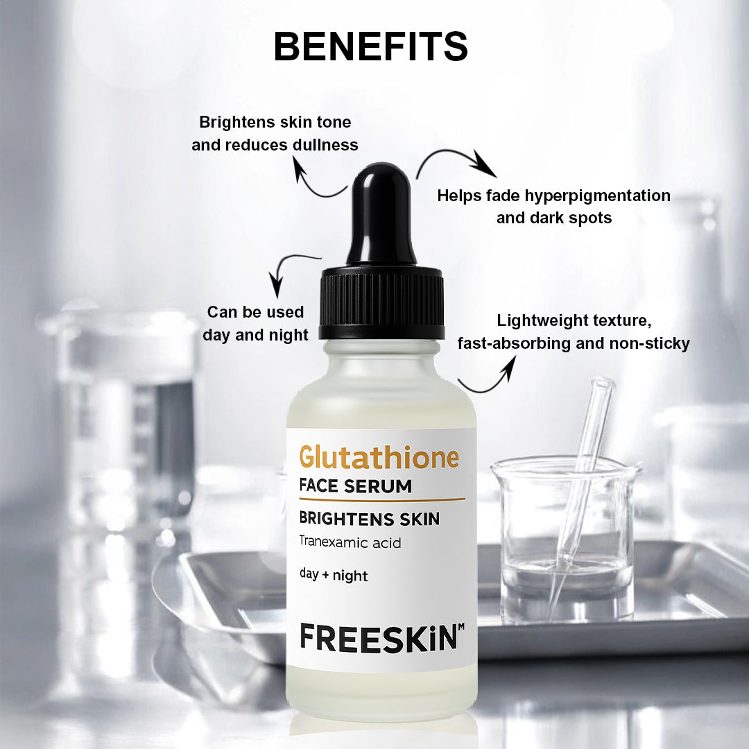 Glutathione Face Serum (30ml) | Brightening & Pigmentation Correction Serum with Tranexamic Acid for Radiant Glow