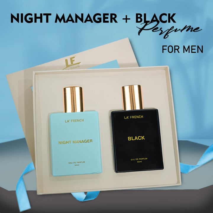 La French Night Manager & Black Perfume Gift Set Combo (2 x 50ml)