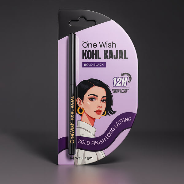 Kohl Kajal Bold Black 0.3g – Smudge-Proof, Waterproof & Long-Lasting Eye Kajal