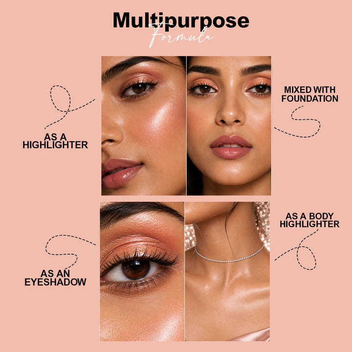 Strobe Cream Rose Gold, 30g | 3-in-1 Primer, Highlighter & Moisturizer