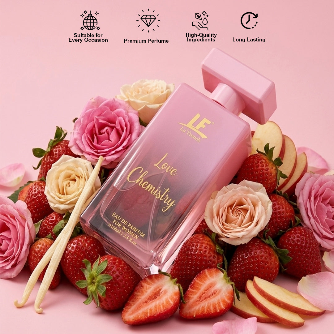 Love Chemistry Perfume for Women 100ml – Long Lasting Eau De Parfum | Fresh Floral Luxury Fragrance