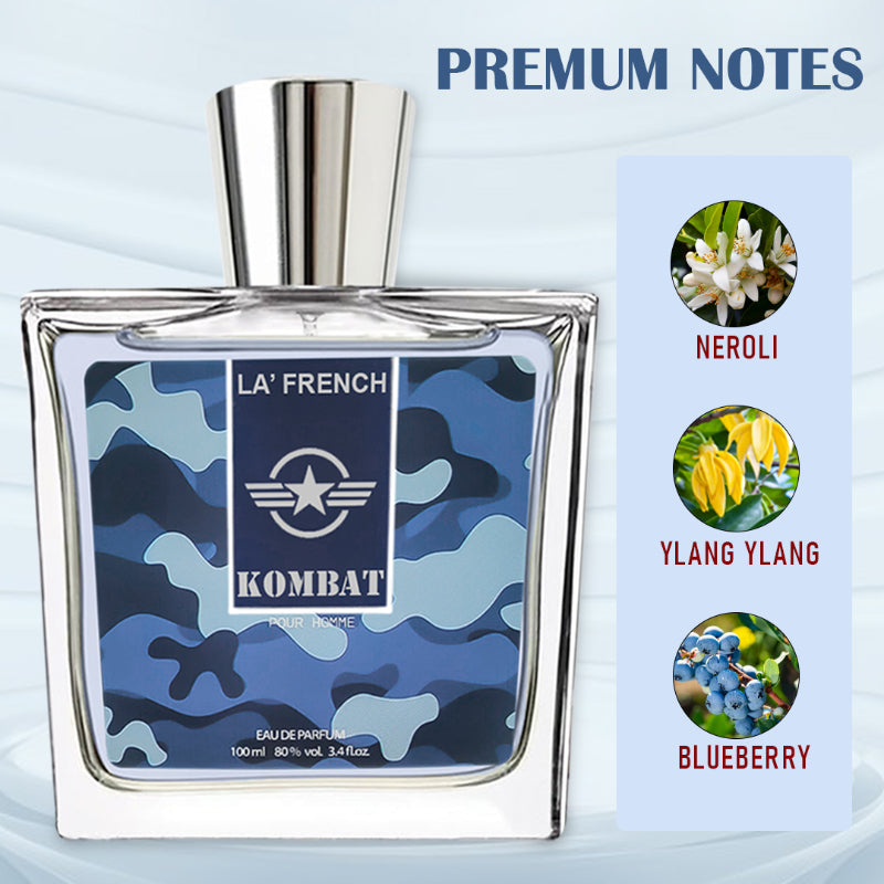 Kombat Perfume for Men 100ml | Long Lasting Strong Woody Spicy Fragrance | Premium Eau De Parfum for Men | Bold & Power Scent