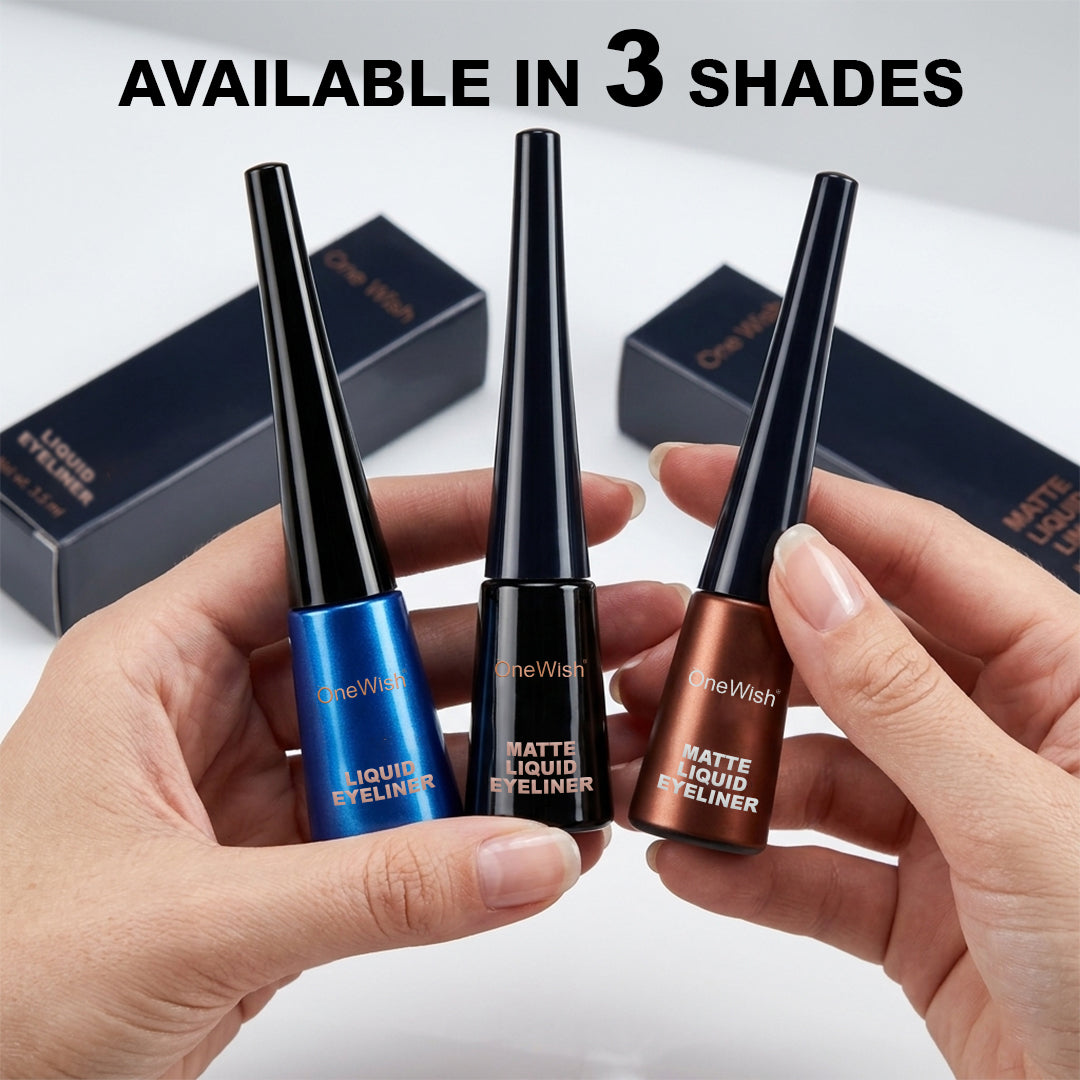Matte Liquid Eyeliner 3.5ml – Intense Black, Smudge-Proof & Long-Lasting
