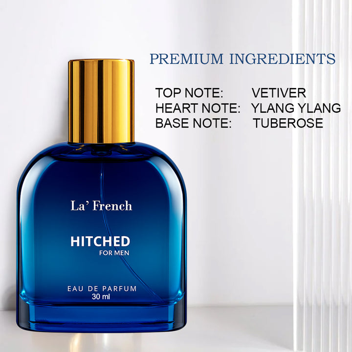 Hitched Perfume for Men 30ml | Long Lasting Woody Aromatic Fragrance | Premium Eau De Parfum for Men | Fresh & Confident Daily Wear Scent