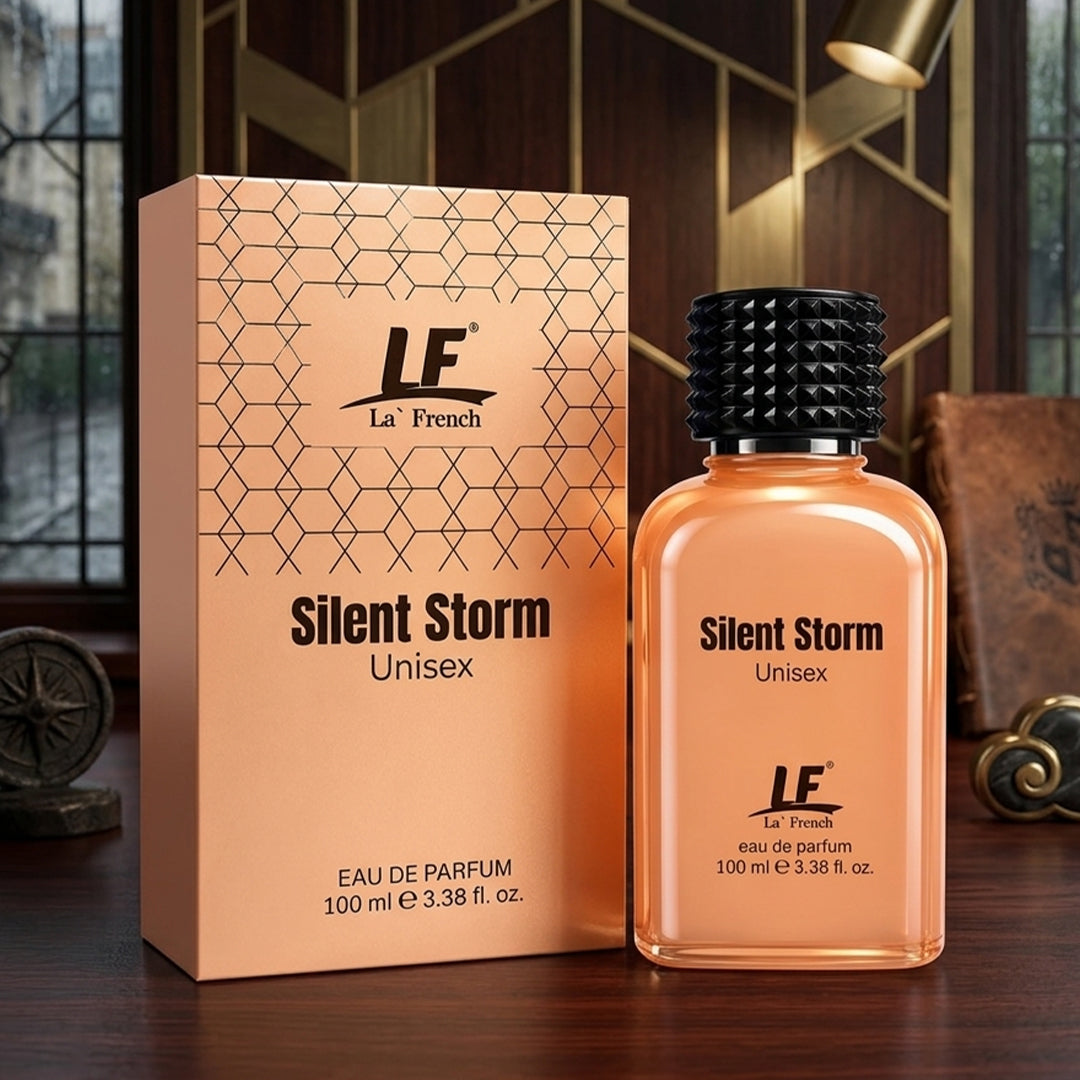 La French Silent Storm Premium Unisex Perfume 100ml | Long-Lasting Eau De Parfum for Men & Women | Citrus, Fresh Spicy, Green & Amber Notes