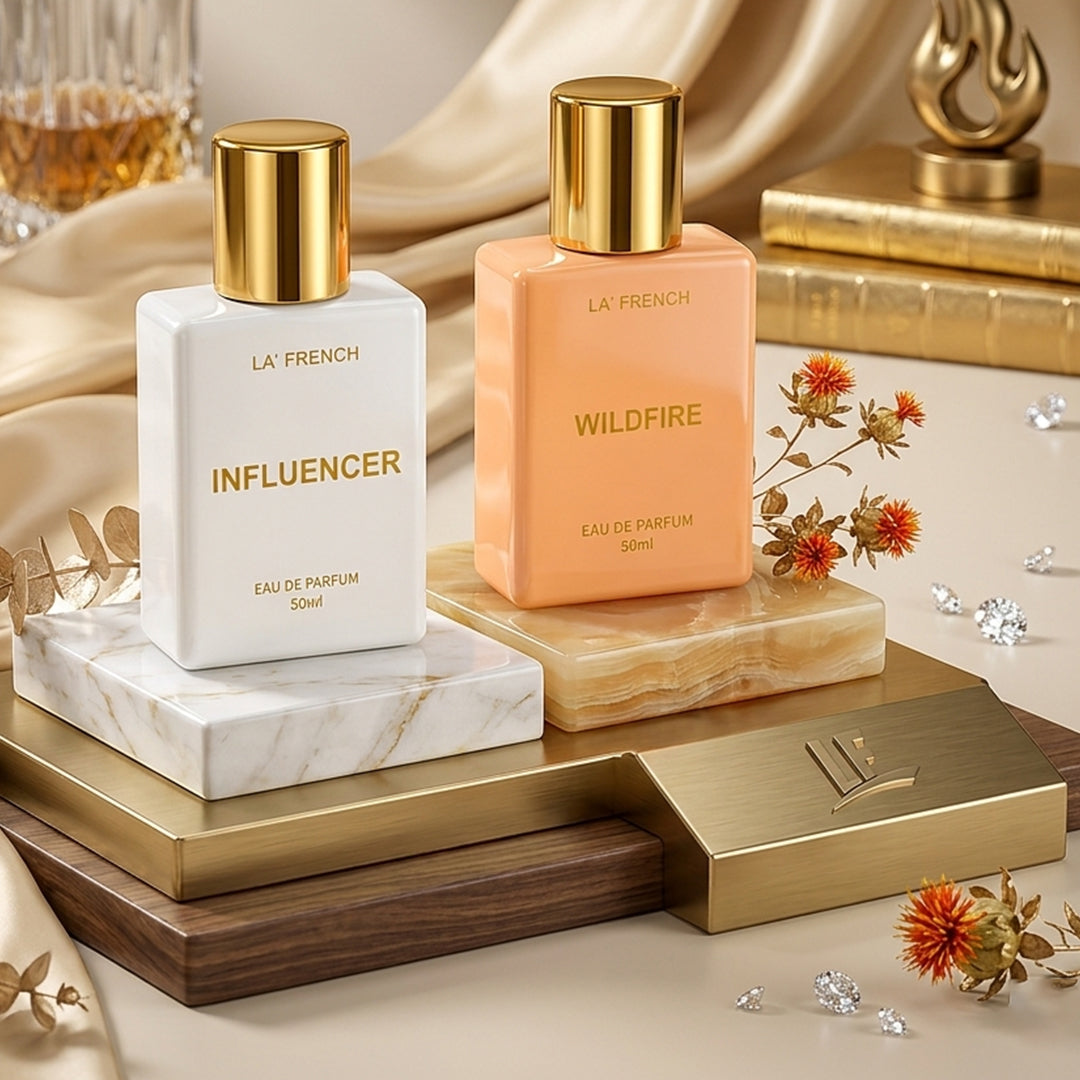 Influencer & Wildfire Eau De Parfum Combo 50ml| Long Lasting Luxury Perfume Set For Men & Women