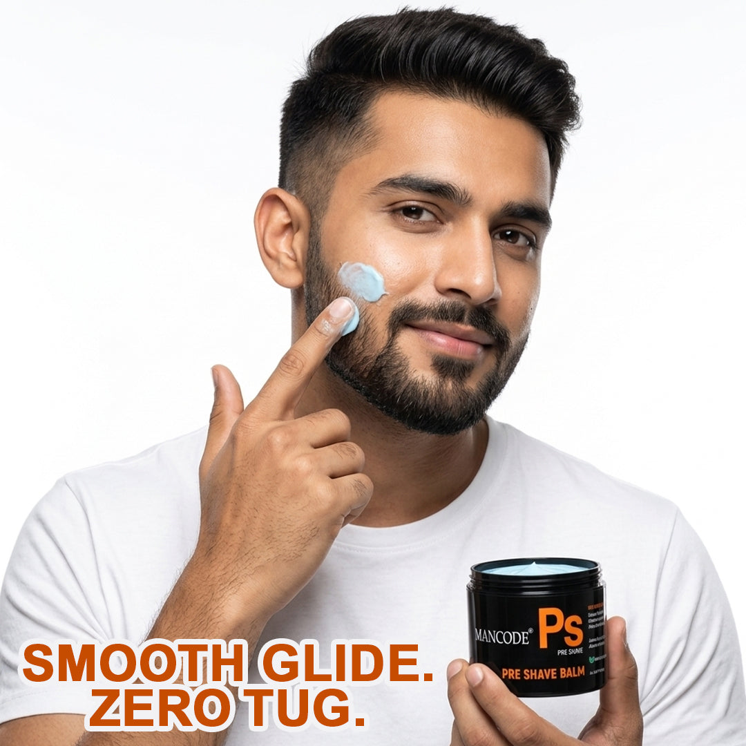 Pre-Shave Balm 100gm | Smooth Shaving Cream for Men | Prevents Razor Burn, Cuts & Irritation | Hydrating Pre Shave Skin Conditioner