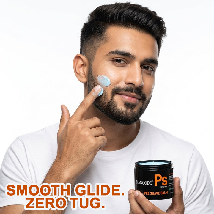 Pre-Shave Balm 100gm | Smooth Shaving Cream for Men | Prevents Razor Burn, Cuts & Irritation | Hydrating Pre Shave Skin Conditioner