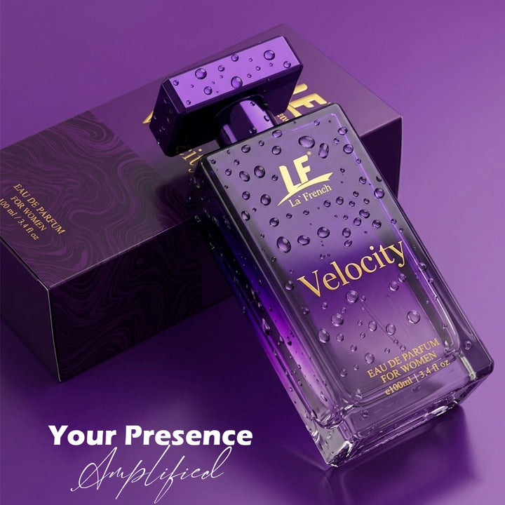 Velocity Perfume for Women 100ml – Long Lasting Eau De Parfum | Fresh Floral Bergamot Amber Sandalwood Fragrance