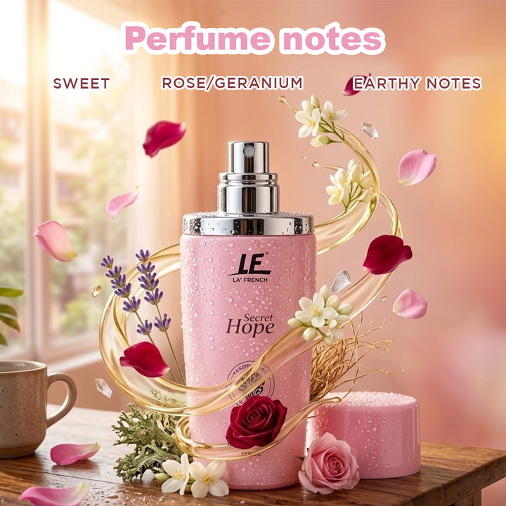 Secret Hope Eau De Parfum 100ml  | Sweet Floral Rose & Earthy Long-Lasting Perfume for Women