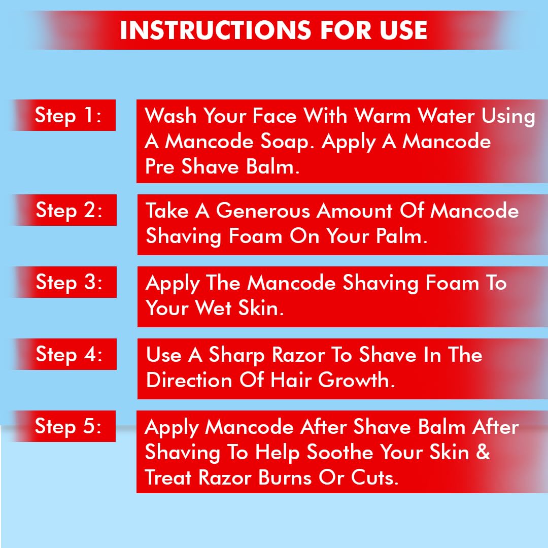Shaving Foam for Men with Aloe Vera & Moisturizing Formula – 500ml