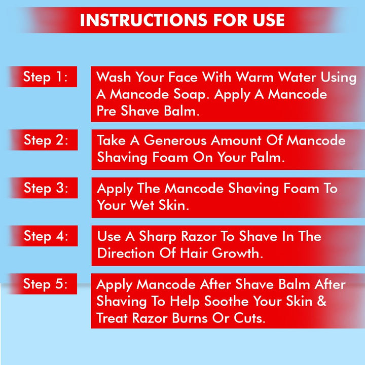 Shaving Foam for Men with Aloe Vera & Moisturizing Formula – 500ml