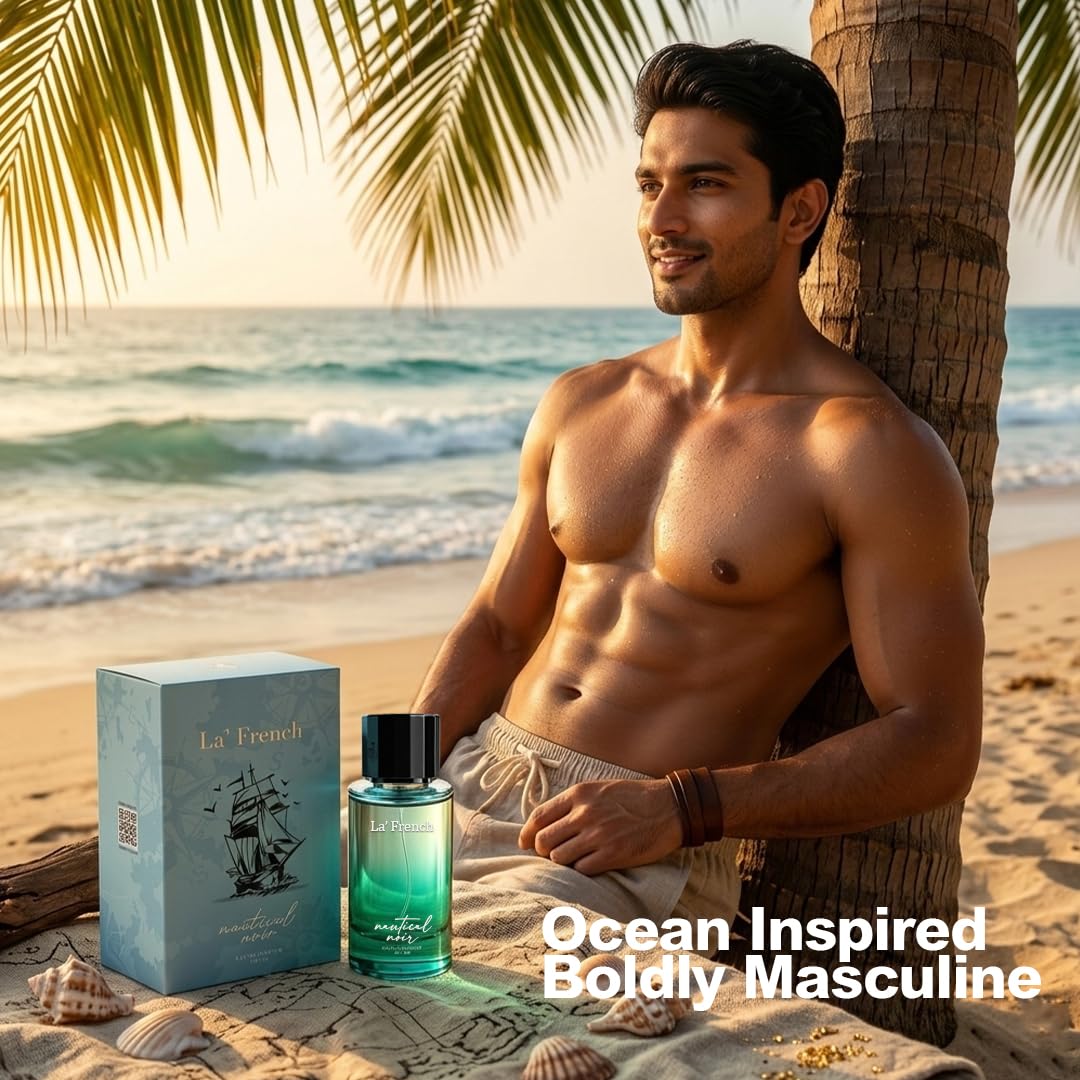 Nautical Noir Perfume for Men & Women 100ml | Long Lasting Aqua Woody Fragrance | Premium Unisex Eau De Parfum | Fresh & Bold Luxury Scent