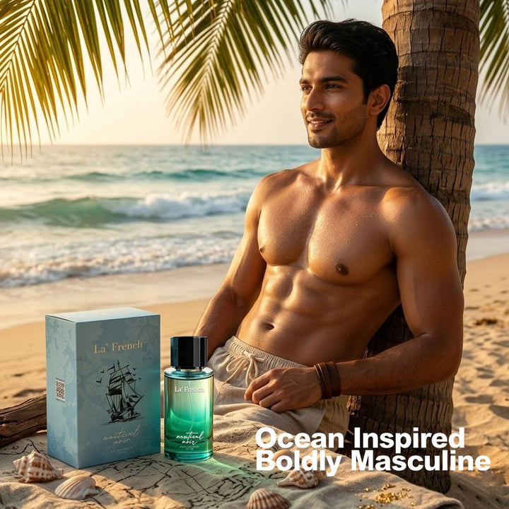 Nautical Noir Perfume for Men & Women 100ml | Long Lasting Aqua Woody Fragrance | Premium Unisex Eau De Parfum | Fresh & Bold Luxury Scent