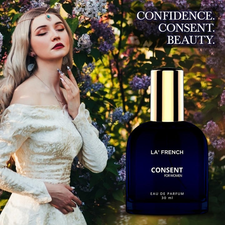Consent Perfume for Women 30ml | Long Lasting Floral Fruity Elegant Fragrance | Premium Eau De Parfum | Soft & Confident Daily Wear Scent