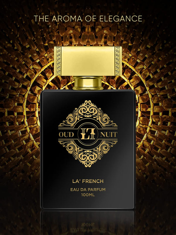 Oud Nuit Perfume 100ml | Long Lasting Oud Spicy Fragrance | Premium Eau De Parfum for Men & Women | Intense Night Scent