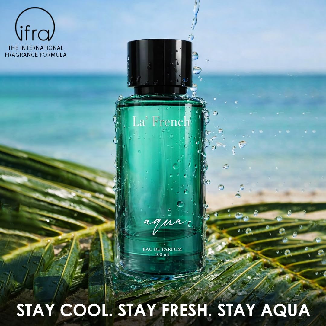 Aqua Perfume for Men & Women 100ml | Long Lasting Fresh Aquatic Fragrance | Premium Unisex Eau De Parfum | Clean & Refreshing Daily Wear Scent