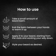 Beard Balm 50g | Beard Styling & Nourishing Balm for Men | Moisturizes, Softens & Tames Beard | Anti-Itch & Growth Support Formula