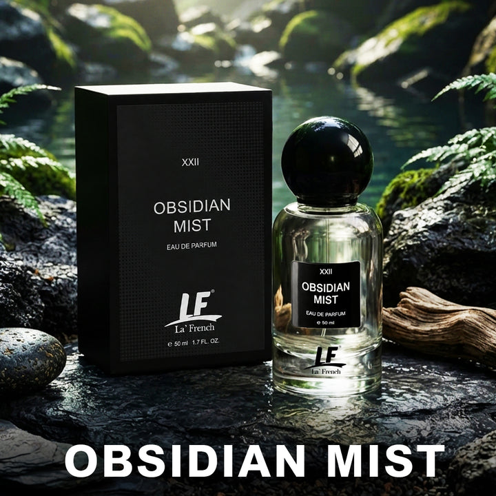 La French Obsidian Mist Unisex Perfume 50ml | Long-Lasting Eau de Perfume | Premium Luxury Fragrance for Men & Women | Fresh, Woody & Musky Scent