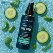 Blue Sea Face Wash 100ml | Deep Cleansing Face Wash for Men | Oil Control & Anti-Acne Formula | Hydrating & Refreshing Skincare